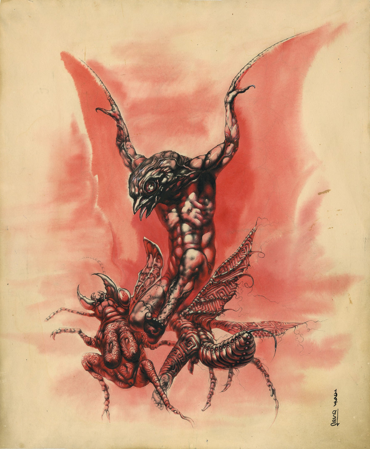 Adam and Eve exiled from Eden by a Sparrow — Art Print